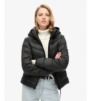 superdry para mujer w5011724a chaqueta acolchada hooded fuji negro s casual poliester