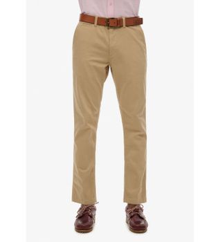 Superdry para hombre. M7011022A Pantalón chino de corte Ajustado marrón (36/32), Casual, Algodón
