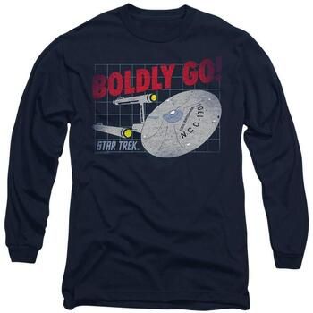 Star Trek Camiseta manga larga Boldly Go para hombre