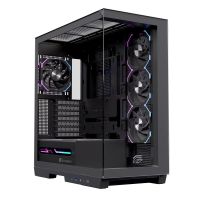 caja pc einarex zenith z1k rgb e-atx doble cristal templado 4 ventiladores rgb usb-c