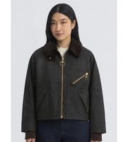barbour para mujer lwx1567 chaqueta de algodon encerado arlene checked wax verde s casual