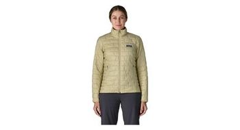 Chaqueta acolchada patagonia nano puff beige para mujer