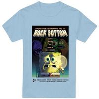 spongebob squarepants camiseta rock bottom para hombre