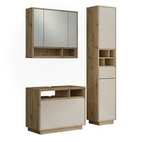 conjunto de muebles de bano beatrice lote de 3 vicco