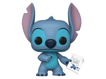Figura Funko Pop! - Lilo & Stitch(S4): Stitch with Mood Chart, Vinilo, 10 cm