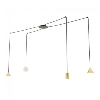 Lámpara de techo madri oro (4 luces)