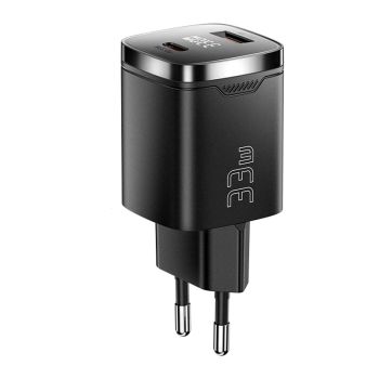 [GaN Tech] MENSAJE ES-CD45 PD33W Cargador USB PD de 2 Puertos USB-A+USB-C PD3.0 QC4.0 AFC FCP PPS iP2.4A Carga Rápida Ad