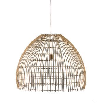 Lámpara de techo TOSCANA mimbre natural Ø80 cm E27