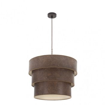 Colgante de 3 luces modelo Smile Marron/oxido FABRILAMP