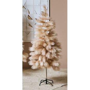 Arbol Navidad Pampas Beige 150 Cms. 70x150 Cms