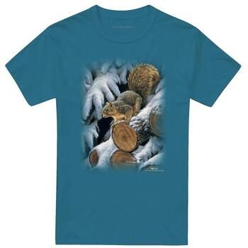 Wildlife Camiseta Wood Pile para hombre