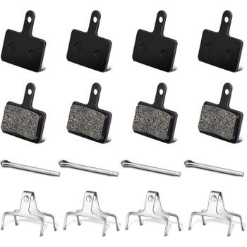 Pastillas de Freno Disco Bicicleta, Semi Metálica, 8 Pastillas de Freno de Bicicleta, Pastillas de Freno de Disco de Resorte para Bicicleta de Montaña M515 M575 M416 M446 M447 M475 M355 M375 M395 M315