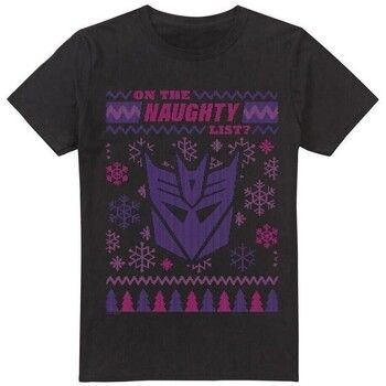 Transformers Camiseta Decepticons Naughty List para hombre