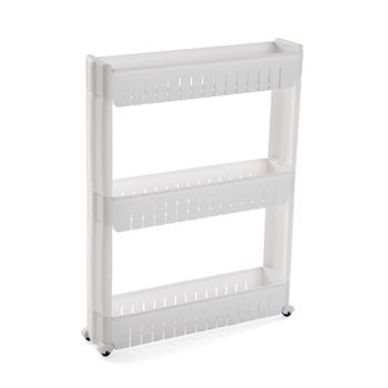 Carro de cocina multiusos en blanco