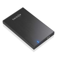caja externa 25 sata aisens ase-2527b aluminio negro usb 30 led para hddssd