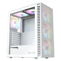 carcasa xyz airone 100 mesh 6x ventiladores argb diseno malla atx blanca