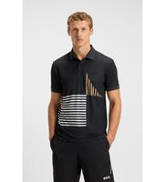 boss para hombre 50539506 polo paddy striped negro s casual algodon manga corta