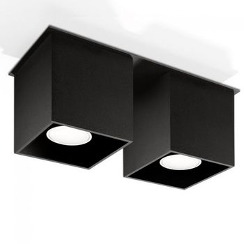 Plafón con dos puntos de luz quad