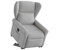 sillon electrico reclinable elevable - sillon relax de tela gris nube