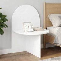 mesita de noche - mueble para dormitorio - madera de ingenieria - natural 48x49x65cm