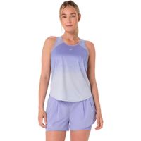asics road fade camiseta de running mujeres-azul