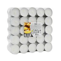 start electric  pack de velas de te blancas sin perfumar 50100 unidades - duracion 4 horas  velas decorativas para hogar y eventos  marca lumar