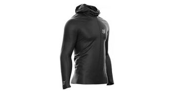 Chaqueta impermeable compressport hurricane waterproof 10 10 negro unisex