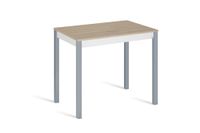 mesa de cocina alta fija 100x60 cm roble pata gris