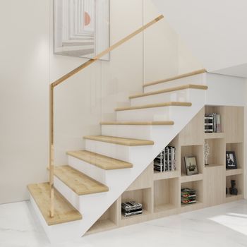Set De 8 Revestimientos De Escalera Bunschoten Pvc 120x32x4,6cm - Efecto Roble [neu.holz]