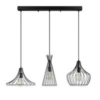 lampara de techo mezopotamya-n-1287 negro metal diametro 55x113 cm