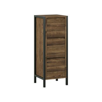 Armario Mediano Naola 30 X 80 Cm Con 3 Cajones Vicco