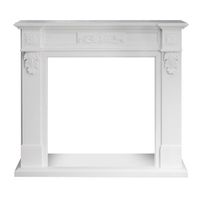 marco de chimenea truman white wood 121 x 38 x 108