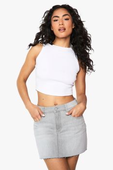 Minifalda Vaquera, Gris