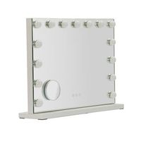 espejo de mesa hollywood con luz led 55x14x43 cm