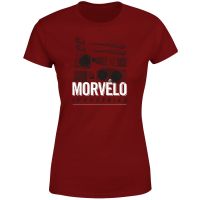 morvelo industries womens t-shirt - burgundy - s - burgundy