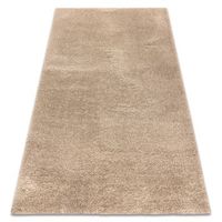 alfombra shaggy micro color caramelo 80x150 cm