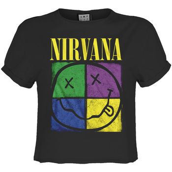 Amplified Clothing Camiseta manga larga Four Square para mujer
