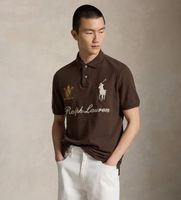 polo ralph lauren para hombre 710b20009002 polo casual marron m algodon manga corta