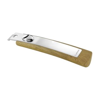 Set: sartén 24 cm y wok 28 cm de acero inox, mango efecto madera