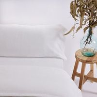 juego de sabanas sedalina lisa  roto blanco cama de 135cm