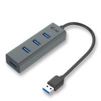 hub usb i-tec 30 4 puertos gris metalico proteccion sobretension