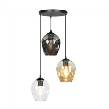 Lámpara colgante domos mix (3 luces)