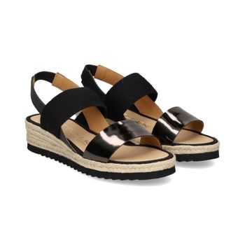 Casteller Sandalias Cuña Mujer - Negro Talla 39