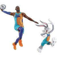 set figuras lebron james y bugs bunny space jam a new legacy 15 y 12 cms