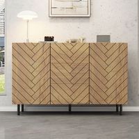 aparador - mueble de salon - tablero de particulas - madera y negro 120x40x76cm