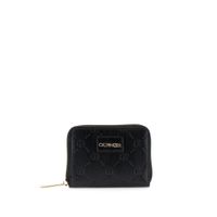 cartera efecto piel con estampado integral black