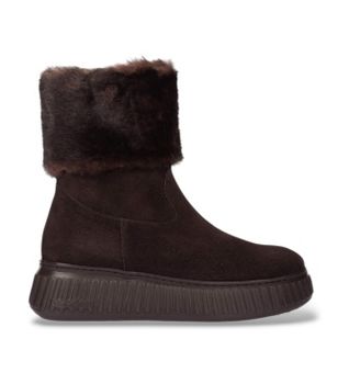 Wonders para mujer. A-5206_5734_9353 Botines de Piel Xfly 06 Marrón (37), Plano, Serraje, Cremallera, Casual