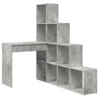 escritorio de esquina gris concreto 1015 x 1495 x 1495 cm