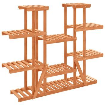 Soporte Para Flores De Madera Maciza Abeto 110x25x110,5 Cm Vidaxl