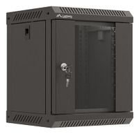 bastidor de pared lanberg wf11-3306-10b 6u 10 cristal templado negro 30kg